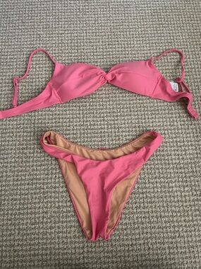 J. Crew Pink Cheeky Bikini Set
